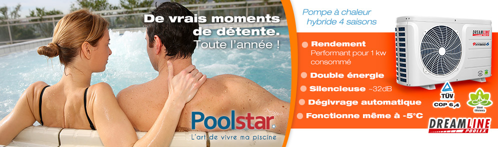 Pompe à chaleur piscine Poolstar / Poolex Dreamline