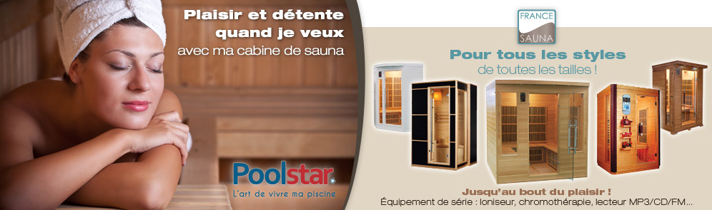 Plaisir et détente sauna Poolstar / France-Sauna