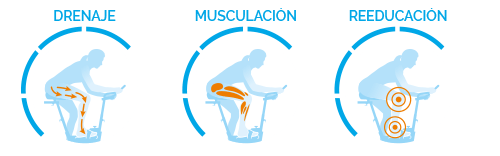 1/4 de Musculation, 1/3 de Drainage et 3/4 de Rééducation