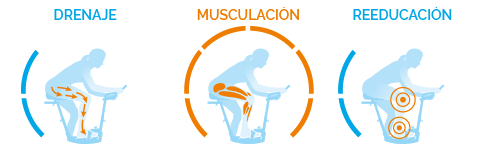 1/4 de Musculation, 1/3 de Drainage et 3/4 de Rééducation