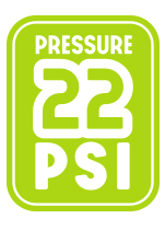 Pression 22 PSI