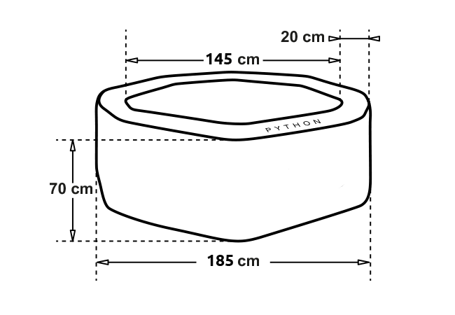 Schema der Abmessungen