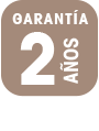 garantía de 2 años