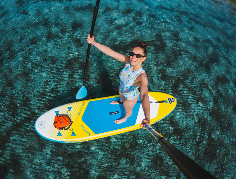 Stabilité optimale du paddle Wattsup Manta