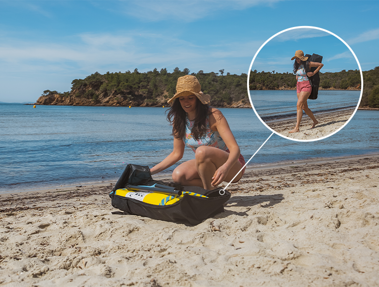 Paddle Wattsup Manta compact et facile à transporter