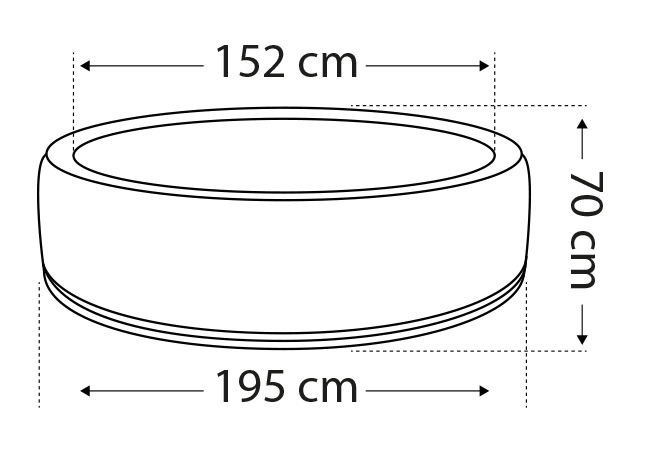 Schema der Abmessungen