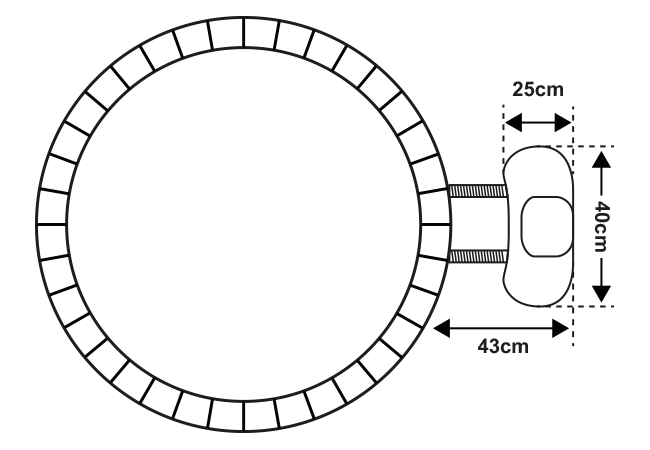 Schema der Abmessungen