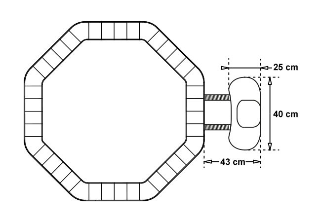 Schema der Abmessungen