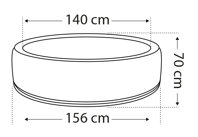 Schema des dimensions parasol netspa